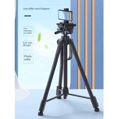 Camera, Mobile Live Streaming Stand, Aluminum Alloy Photography Tripod, 1.6-Meter Selfie Tripod, With Stable Tripod Stand And Flexible Extension, The Best Choice For Outdoor Shooting