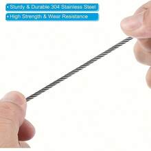 5pcs Stainless Steel Safety Cable Lock, Dual Loop Suitable For Outdoor, Luggage, (8-Inch Stainless Steel Safety Cable)