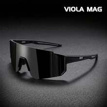 Large Frame PC Fashion Glasses For Women And Men, Optional 1 Pair/2 Pairs Set - 黑灰 - 查看 3