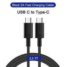 USB C To C Charging Cable,3A 45W 1-3 Packs 3.3FT/6.6FT Type C Fast Charger Data Cord For Galaxy S25 S24 Ultra FE S23 S22 A16 A17 Note 20 Z Fold 7 6 Tab S9 S10/Apple 17 16 Phone Charger Cord