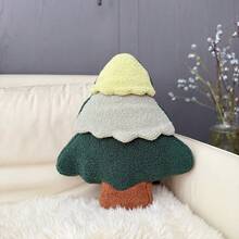 1 件柔软毛绒可爱绿色圣诞拐杖糖装饰枕头、节日家居装饰垫 - 綠色 - 查看 9