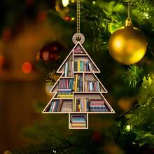 1pc 2D Acrylic Christmas Tree Bookends For Hanging Decorations, Holiday Home Decor, Christmas Decor, No Electricity Required, Featherless, Car And Keychain Accessories, Party Favors Christmas Decorations(Please Remove The Film And Use It,Rope Color Random.) Christmas Decorations Home Christmas Gifts Christmas Decor - Multicolor - View 3