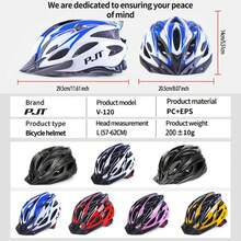 PMT Cycling Helmet Comfort Lining Lightweight Hollow Riding Safety Cap Head Protection Bicycle MTB Helmets Men Women Bike Helmet - W012-黑色 - 查看 4