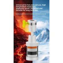 Filtro de grifo giratorio 360°, sistema de purificación profunda de 6 capas anti-salpicaduras y ahorro de agua, extensión de filtro de agua para el hogar universal con cartucho de filtro visible, apto para agua fría y caliente, sistema de filtración preciso mejorado de 6 capas, el algodón PP bloquea eficazmente las partículas grandes como el barro y el óxido, la segunda capa de carbón activado absorbe profundamente el cloro residual y otras impurezas, asegurando que cada gota de agua sea talla grande pura.