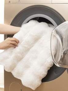 1 Stück grauer Teppich, seidiger Plüschteppich, flauschiger weicher Läufer, hergestellt aus Polarfleece - weich, glatt, bequem, leicht zu reinigen, warm, niedlich - ideal für Flur, Küche, Waschraum, Badezimmer, Studentenwohnheim, Sofa, Schlafzimmer, Wohnzimmer, Waschtisch, Stuhl, Teppich, moderner Teppich