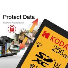 Kodak 柯达相机存储卡 SD 卡 32GB/64GB/128GB 高速 100MB/S SDXC 单反存储卡 Class10 4K 高清 V30 A1 - SD U3 - 查看 7