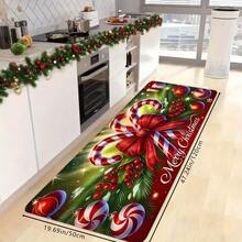 1 件/2 件/3 件创意浪漫拐杖糖、圣诞装饰、“圣诞快乐”印花厚圣诞装饰厨房地垫、圣诞印花吸水防滑垫、吸水厨房垫、防污地毯地垫、可机洗、入口门垫、浴室垫、厨房、客厅、洗衣房、浴室吸水地垫、圣诞房间装饰 - 彩色 - 查看 17