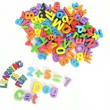 26-79pcs Magnetic English Letters And Numbers Fridge Magnets, Educational Teaching Aids, Suitable For Home Decor, Refrigerator Magnets, Holiday Decoration, Graduation Ceremony, Halloween, Christmas (Random Color For This Batch) - Multicolor - View 9