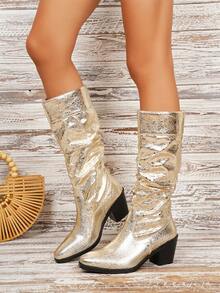 Plus Size Women's Fashion Tall Boots