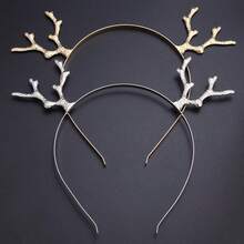 Reindeer Antler Headband Christmas Deer Antler Hairband Fawn Horn Hair Bands Women Hair Hoop Headpiece Accessories