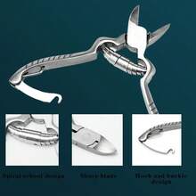 3pcs Manicure Set, 1pc Stainless Steel Nail Clipper, Foot Care Callus Remover, Multi-Function Tool