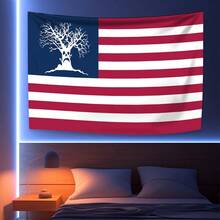 Sematary Haunted Mound Harold The Tree USA Flag Tapestries-Perfect For Home & Party Decor, Versatile Wall Hanging Decor For Home, Bedroom, Dorm, Office - Easy Installation Kit Included - No Power Needed - Nhiều màu - Xem 4