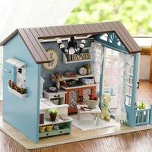 Casa de Muñecas Miniatura con Muebles y LED Luces Realista Casa de Ensueño 3D para Niñas, Regalo para Niñas - 1 - Ver 4