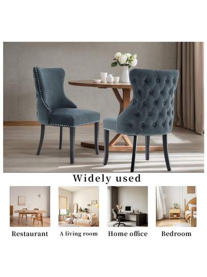 Dining Chairs, Vanity Chair, Thickened Cushions, Padded Seats, Bureau Lounge Elegante Chairs Can Be Matched Any Table, Kitchen, Room Living view 4