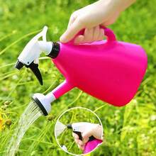 Versatile Garden Watering Can With Sprinkler - Dual-Purpose, Manual Pressure Sprayer For Efficient Plant Hydration, Durable Plastic, Random Color, Watering Can For Plants