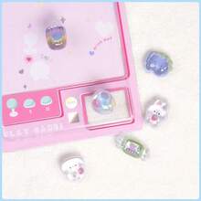 3D Cute Cartoon Stickers, Transparent Embossed Creative Diary Stickers, Diamond Gem Crystal Children's Handmade Decorative Stickers, Christmas/Thanksgiving Holiday Birthday Gifts For Kids