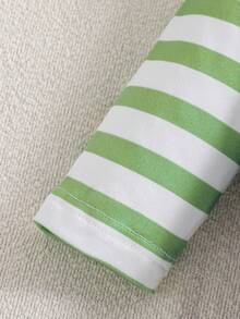 1pc Cute Cartoon Crocodile Print Long Sleeve Footed Jumpsuit For Infant, All Season - Green - View 5