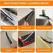 3Pcs Hard-Bristled Crevice Cleaning Brush Multifunctional Thin Gap Scrub Brush Bathroom Cleaner Tools For Household Use Kitchen Window Toilet Grout Faucets Car - 3pcs - 查看 5