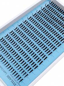 280 pezzi Grappoli di ciglie con punte, grappoli di ciglie, grappoli arricciati, estensioni di ciglie, estensioni di ciglie in stile americano, ciglie individuali fai-da-te, strisce, ciglie finte in mink, ciglie spesse e appuntite, lunghezza mista da 12 a 20 mm