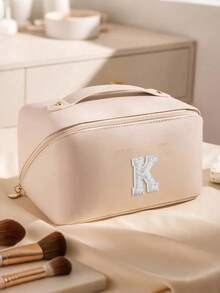 1pc Waterproof PU Leather Makeup Bag, Transparent Toiletry Bag, Large Capacity Travel & Swimming Bag, Dry & Wet Separation Cosmetic Organizer Bag, Portable Waterproof Toiletry Bag, Travel & Swimming Bag, Bathing & Fitness Organizer Bag, Transparent Waterproof Beach Bag, Oval Cylindrical Beach Tote, Transparent Beach Bag, Shoulder Bag, Swimming Bag, Bathing Organizer Bag - Multicolor - View 82