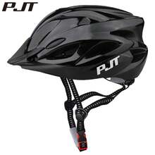 PMT Cycling Helmet Comfort Lining Lightweight Hollow Riding Safety Cap Head Protection Bicycle MTB Helmets Men Women Bike Helmet - W012-黑色 - 查看 13
