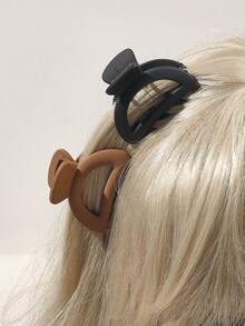 10 قطعة/مجموعة مشابك شعر صغيرة نصف دائرية بلون أسود وبني داكن، إكسسوارات شعر جميلة وعصرية لتثبيت الغرة والشعر المتطاير، مشابك شعر موضة الشتاء