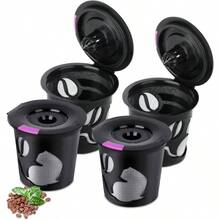 Reusable K Cups K - K - DuoK - Slim, 4 Pack Reusable Coffee Pods K - Eurig, Refillable Single K Cups K - Eurig 1.0 2.0 Series - 1 + 4 gói - Xem 2