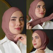 1PCS Thin Inner Hijab Women Plain Instant Turban,Threaded Texture Fabric - H78I - View 14