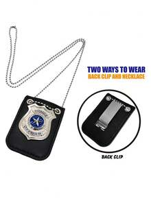 Fashionable Metal Sports-Style Badge, Cosplay Badge Necklace Accessory For Halloween Party, Masquerade