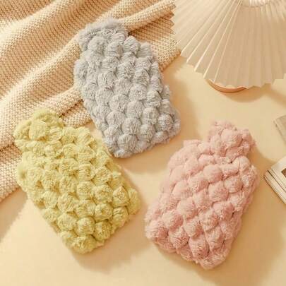 Bolsas de agua caliente, botella de agua caliente de doble capa desmontable y lavable, adecuada para calentar el ombligo, calentar el Body, calentar las manos, calentar las manos y los pies en la oficina, aliviar la dismenorrea, almohadilla térmica y calentador de manos, regalo de Navidad, regalo de vuelta al colegio