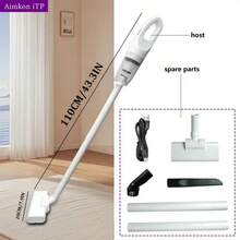 Odkurzacz pionowy 2600 mAh 7,4 V, ręczny odkurzacz wielofunkcyjny, ładowany przez USB, super moc ssania, odpowiedni do różnych zastosowań, odkurzacz samochodowy, odkurzacz domowy