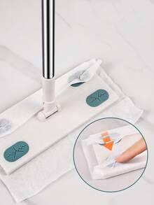 20pcs Wet Wipes/30pcs Dry Towels, Disposable Flat Mop Replacement Cloths, Anti-Static Dust Cloths, Disposable Household Floor Cleaning Wet Wipes, Household Pet Hair Removal Dry Towels - Suitable For Various Mops, Floor Cleaning Small Flat Mops - White - View 7