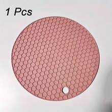1/4pcs Heat Insulation Round Honeycomb Silicone Placemat - Non-Slip Pot Holder, Easy To Clean, High Temperature Resistant Table Mat - For Home Kitchen Dining Table Decor - Suitable For Everyday Use - Perfect Gift For Housewarming - Multicolor - View 16