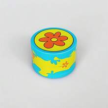 1 件 4 层 50 毫米锌合金小花形烟草研磨器，高品质金属吸烟研磨器，粉色/绿色可选 - 彩色 - 查看 9