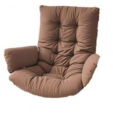 1PC Multi-Functional Rocking Chair Cushion, Suitable For Chairs, Hanging Baskets And Recliners. Seat Pad Egg Shaped Hammock Base Pillow Suspended Basket Rest, Suspended Seating Comfort, Egg Shaped Pillow, Hammock Base Cushion, Contemporary Pillow Style, Egg Shaped Design, Durable Stitching