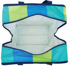 Freezable Grocery Tote Bag Fresh Stripe