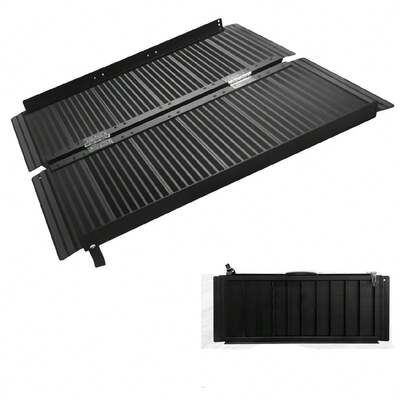 mteryoing 2/3/4/5/6FT Portable Wheelchair Ramp With Handle, Non-Slip Aluminum Folding Handicap Wheelchair Ramp, Threshold Ramps For Home Steps, Doorways, Curbs, Stairs, 800 LBS Capacity