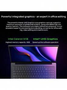 Lenovo P15H 筆記型電腦 高效能辦公伴侶 英特爾酷睿N100晶片 15.6吋視覺體驗 長時續航 便攜設計 多介面擴充 灰色 - 灰色 - 查看 3