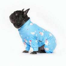 圣诞狗狗睡衣，搞笑圣诞狗狗服装，圣诞小狗睡衣，圣诞小狗衣服，狗狗毛衣，小狗圣诞礼物，狗狗服装，狗狗衣服，小型犬、中型犬、大型犬睡衣，超柔软有弹性，全身印花圣诞图案，S-6XL - 彩色 - 查看 7