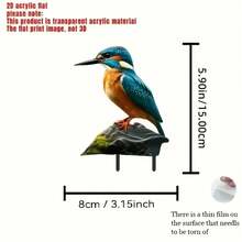 قطعة واحدة لوح ديكوري من الروبن مسطح 2D، للاستخدام الخارجي، مناسب لأواني الزهور والحدائق و الساحات الخارجية، الأعياد، وتزيين حديقة المنزل، لافتة ديكورية خارجية متينة، وتكون مسطحة على الأرض ، ملتقط شعار ضوء الشمس