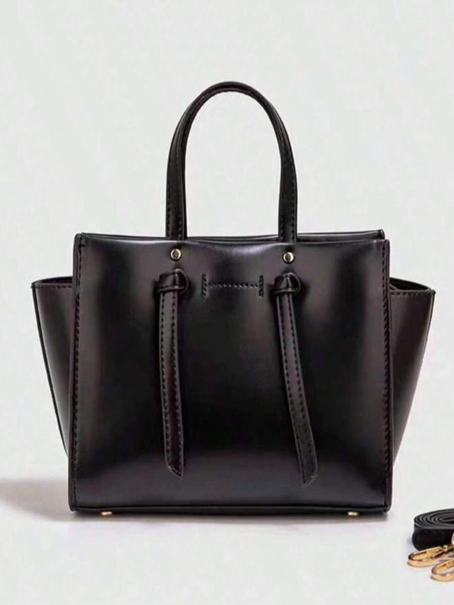 2025新款简约翼形女士手提包，高端休闲通勤单肩斜挎包，大容量 - 彩色 - 查看 1