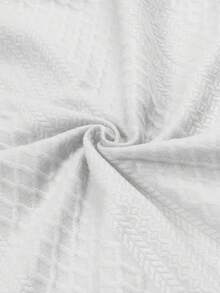 男士提花撞色拼布立领套头衫，复古纽扣针织运动衫，适合休闲通勤，个性化肘部补丁设计针织衫，送给男朋友的理想礼物 - 白色 - 查看 9