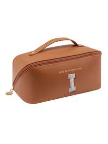 1pc Waterproof PU Leather Makeup Bag, Transparent Toiletry Bag, Large Capacity Travel & Swimming Bag, Dry & Wet Separation Cosmetic Organizer Bag, Portable Waterproof Toiletry Bag, Travel & Swimming Bag, Bathing & Fitness Organizer Bag, Transparent Waterproof Beach Bag, Oval Cylindrical Beach Tote, Transparent Beach Bag, Shoulder Bag, Swimming Bag, Bathing Organizer Bag - Multicolor - View 49