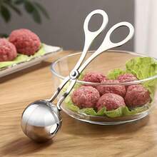 1pc, Non-Stick Meatball Machine, Long Handle Stainless Steel Meatball Spoon, Very Suitable For Restaurants, Kitchens, Meat Tools, Meatball Sub-Maker - Multicolor - View 3