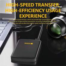 Kodak Kodak tragbare externe Festplatte P150 - 500 GB/1 TB USB 3.0, mit schneller Datenübertragung, Stabilität und Haltbarkeit. Ideal zum Backup und für die Datenspeicherung.