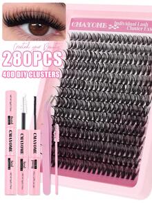 Kẹp mi dày 12-18mm Kẹp mi cụm 10D- 100D 240 cụm D Curl Volume Kẹp mi 3D tự nhiên Kẹp mi từng cụm dày Mi nối D Curl Cluster Bộ mi giả đa năng Bao gồm keo dán mi & keo dán mi, nhíp mi giả và cọ mi giả Tự trang điểm tại nhà, đi lễ hội hoặc khi di chuyển. - Hồng - Xem 18