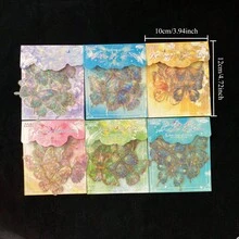10 adesivos de borboleta holográficos de PVC de alta qualidade com design brilhante, decoração autoadesiva com padrão brilhante para garrafas de água, álbuns de recortes, diários, cadernos e projetos de artesanato, decoração criativa faça você mesmo, decorações de feriado, Natal, Halloween, Dia dos Namorados