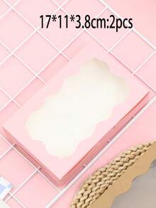 2/5pcs/10PCS/20pcs White/Pink/Black/Brown Gift Box With Transparent Windows - Perfect For Christmas Party Gifts, Wedding Souvenirs And Hand-Written, Sturdy Cartons For Display | Transparent Window Design | Durable Gift Box, Gift Box