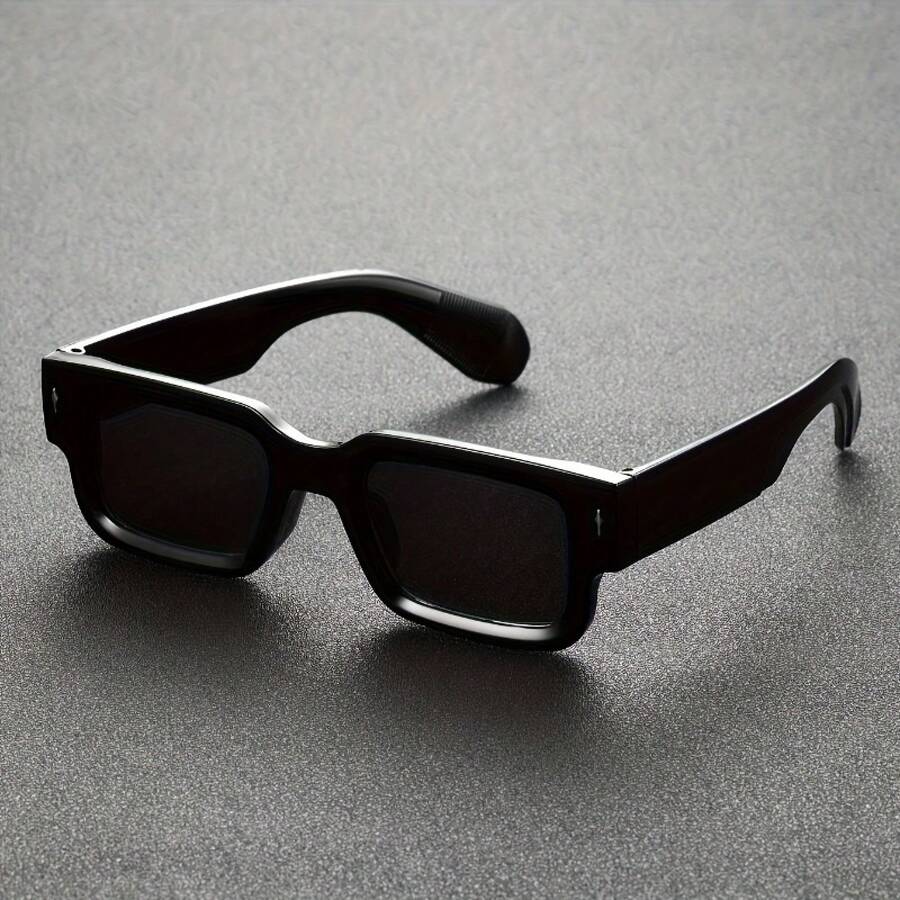 Men's Fashion Glasses - Square Frame With Round Lenses, Brown, Transparent, Tortoiseshell, Brown, Brown, Tortoiseshell, Brown, Tortoiseshell, Brown, Tortoiseshell - 黑色 - 查看 1