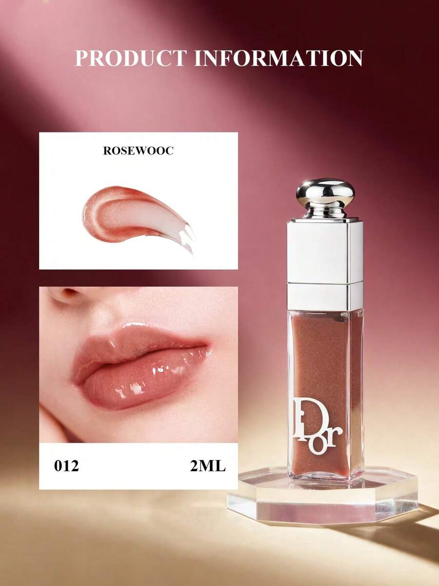 Christian Dior Dior Addict Lip Maximizer 丰唇蜜 - 即时且持久的丰盈效果 - 24 小时保湿 #038-Rose Nude #012-Rosewood #009-Intense Rosewood #018-Intense 旅行装 - 2ml/0.07oz。 - #012-Rosewood - 查看 1